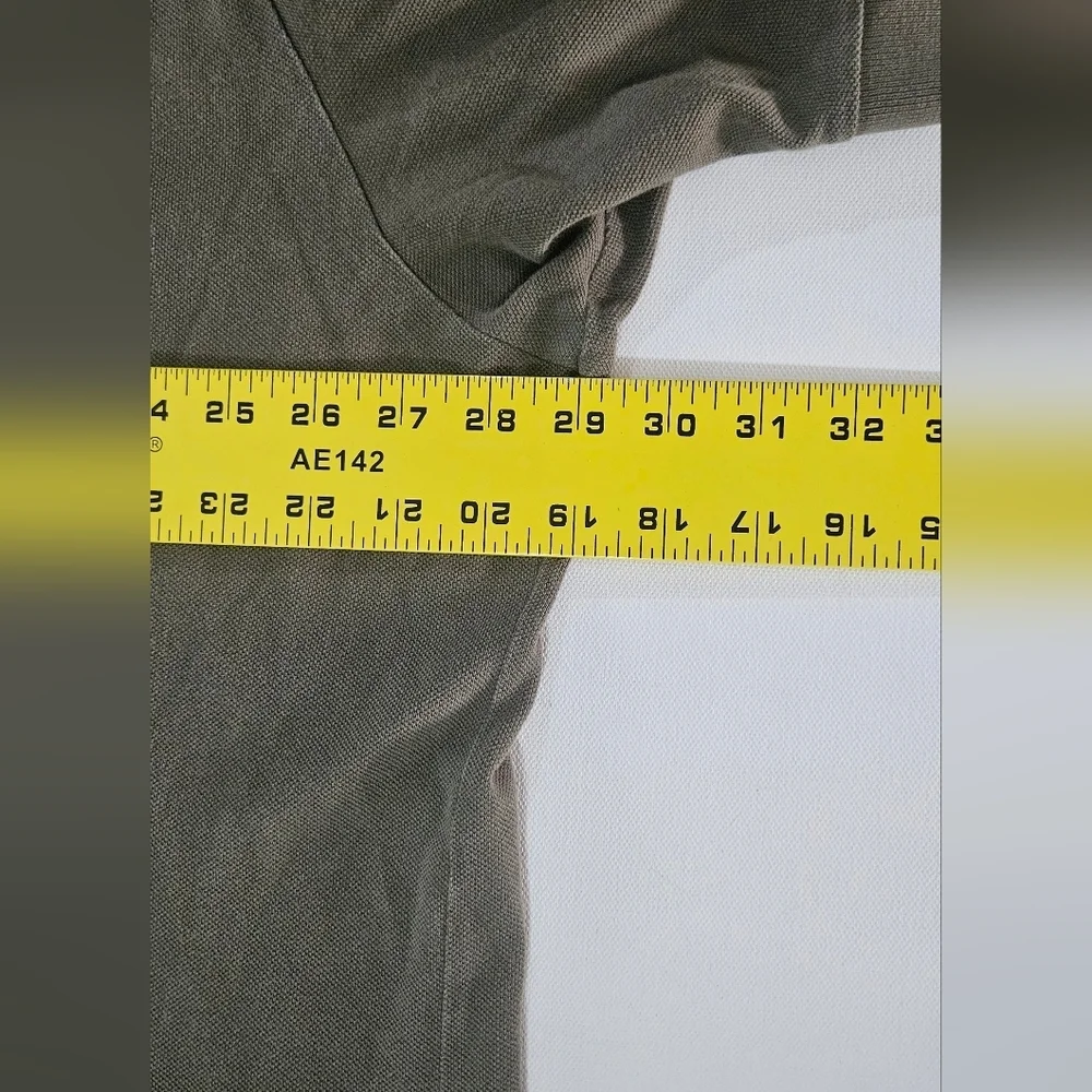 Polo Ralph Lauren Army green Polo Short Sleeve shirt 3xlt 100% Cotton Flaws B2